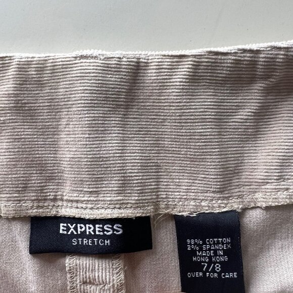 Express Elegant Cream Button-Down Skirt Size 7/8 - Picture 4 of 7